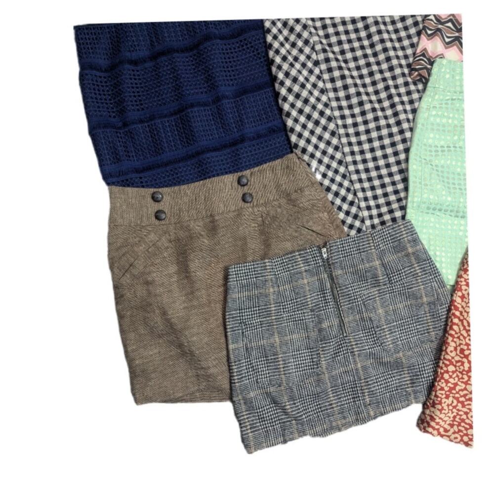 7pc Skirt Bundle Size XS 0 2 Pencil Office Siren J Crew Etcetera Polly Hutch - Picture 4 of 7